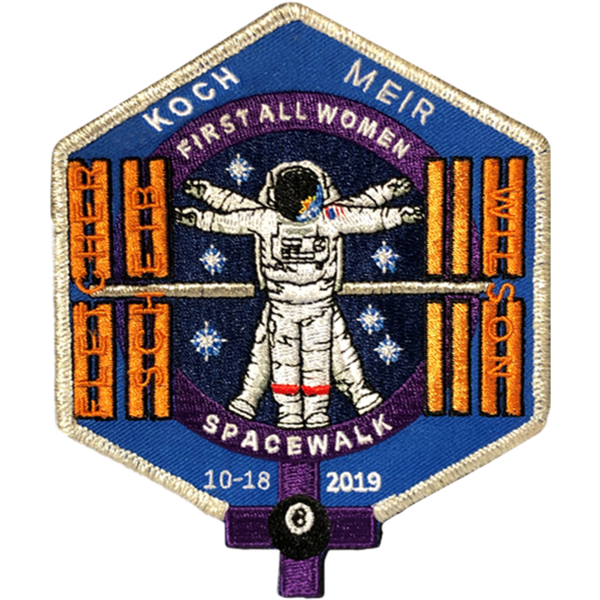 ISS ALL FEMALE SPACEWALKERS BY KSC ARTIST TIM GAGNON